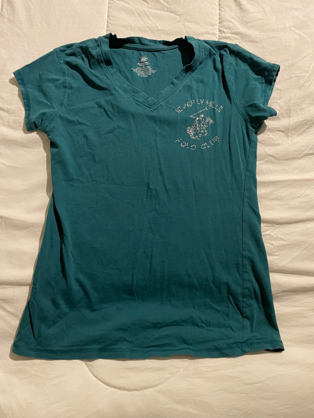 Beverly Hills Polo Club Teal Short Sleeve Crewneck Tee